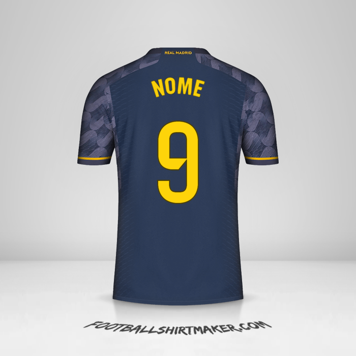 Camisa Real Madrid CF 2023/2024 Alternativa -  nome - 9
