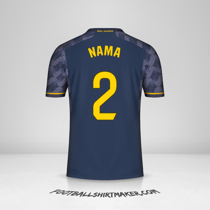 Jersey Real Madrid CF 2023/2024 Alternatif -  nama - 2
