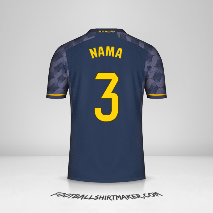 Jersey Real Madrid CF 2023/2024 Alternatif -  nama - 3