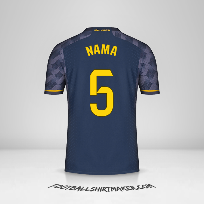 Jersey Real Madrid CF 2023/2024 Alternatif -  nama - 5