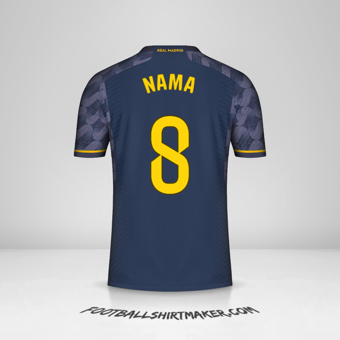 Jersey Real Madrid CF 2023/2024 Alternatif -  nama - 8
