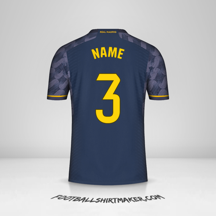 Jersey Real Madrid CF 2023/2024 Away -  name - 3