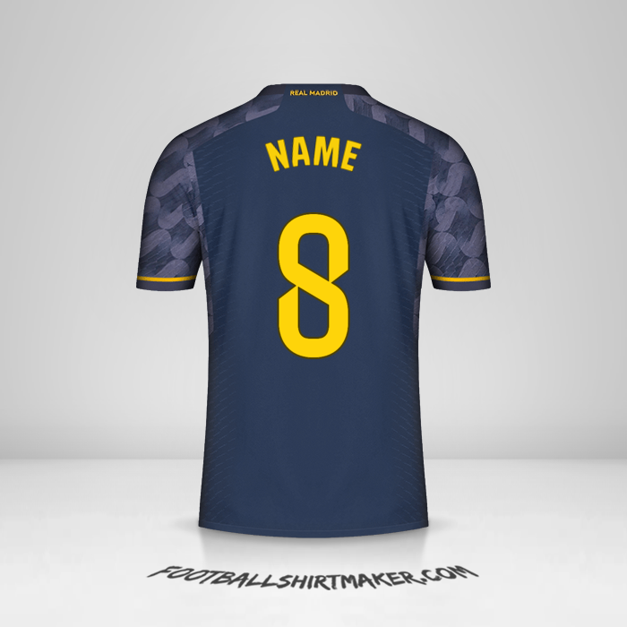 Jersey Real Madrid CF 2023/2024 Away -  name - 8