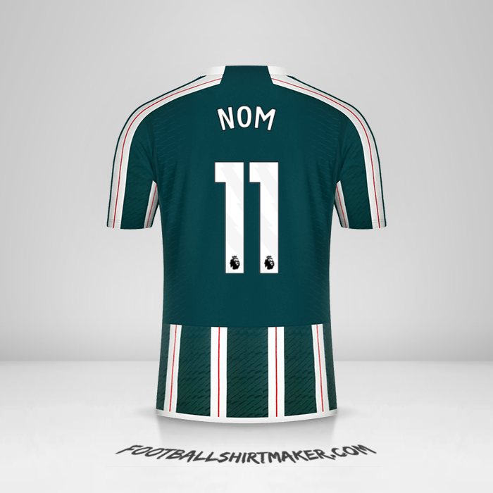 Maillot Manchester United 2023/2024 Extérieur -  nom - 11