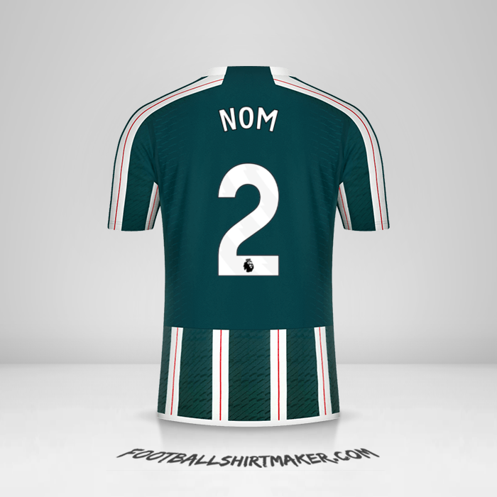 Maillot Manchester United 2023/2024 Extérieur -  nom - 2