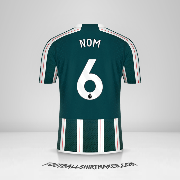Maillot Manchester United 2023/2024 Extérieur -  nom - 6