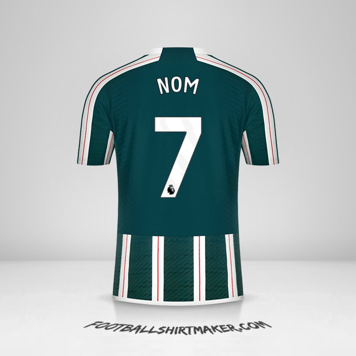 Maillot Manchester United 2023/2024 Extérieur -  nom - 7