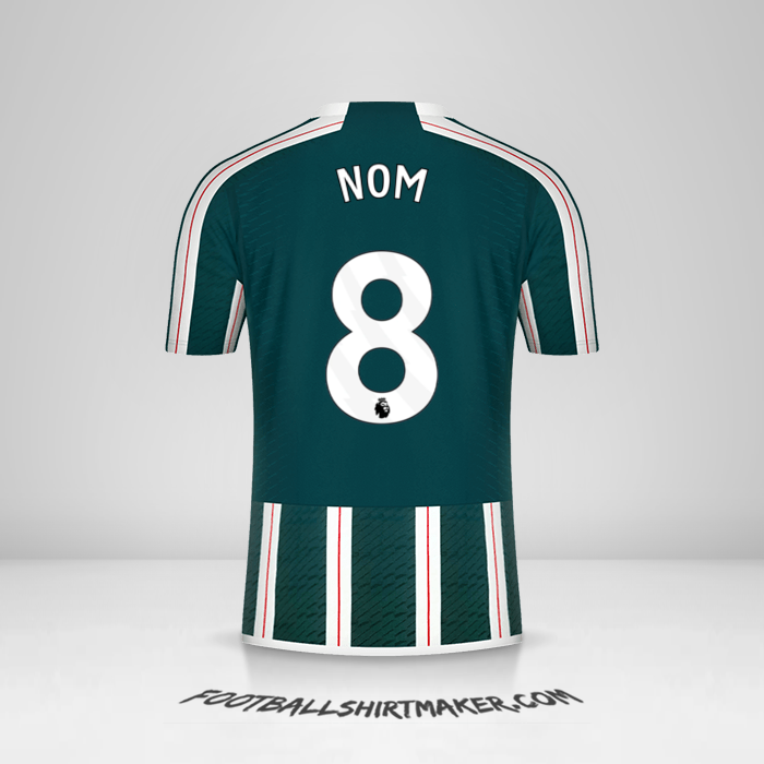 Maillot Manchester United 2023/2024 Extérieur -  nom - 8