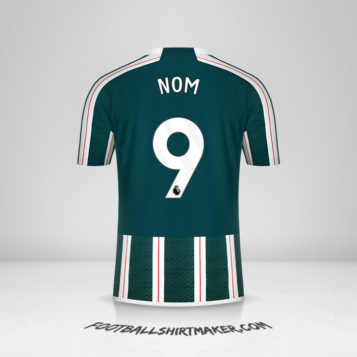 Maillot Manchester United 2023/2024 Extérieur -  nom - 9