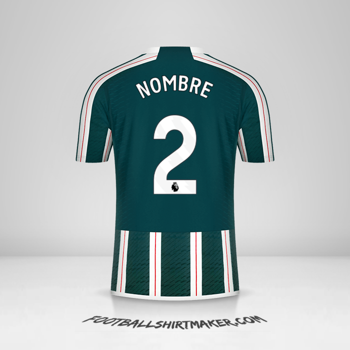 Jersey Manchester United 2023/2024 Visita -  nombre - 2