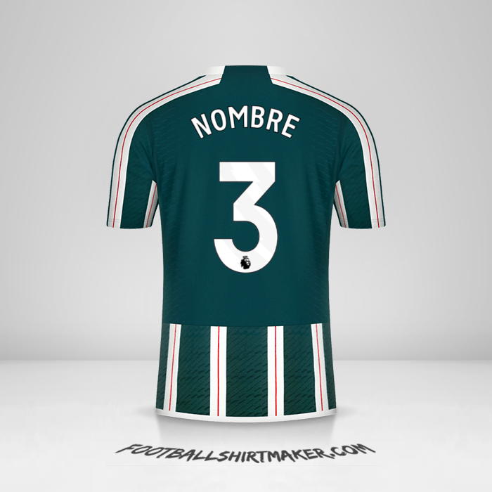 Jersey Manchester United 2023/2024 Visita -  nombre - 3