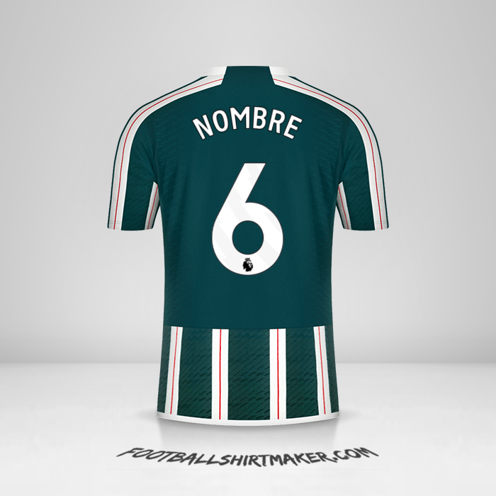 Jersey Manchester United 2023/2024 Visita -  nombre - 6