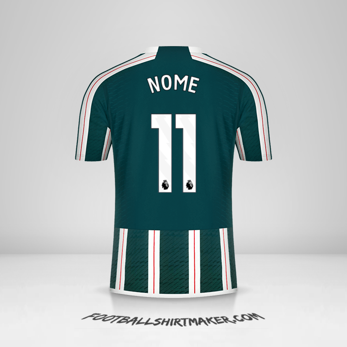 Maglia Manchester United 2023/2024 Seconda -  nome - 11