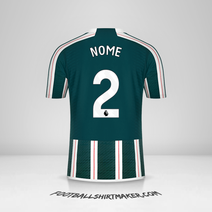 Camisola Manchester United 2023/2024 Alternativa -  nome - 2