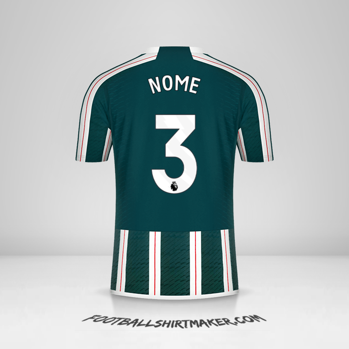 Camisola Manchester United 2023/2024 Alternativa -  nome - 3