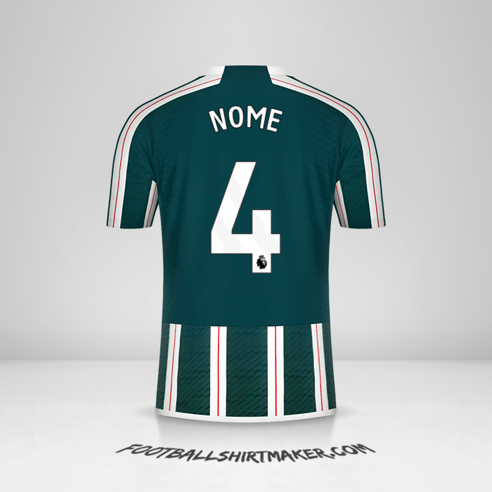 Maglia Manchester United 2023/2024 Seconda -  nome - 4