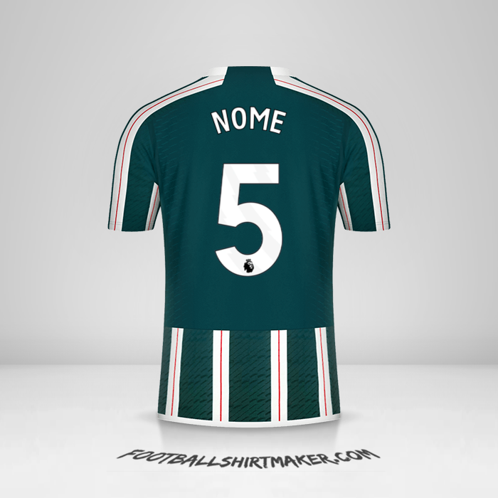 Maglia Manchester United 2023/2024 Seconda -  nome - 5
