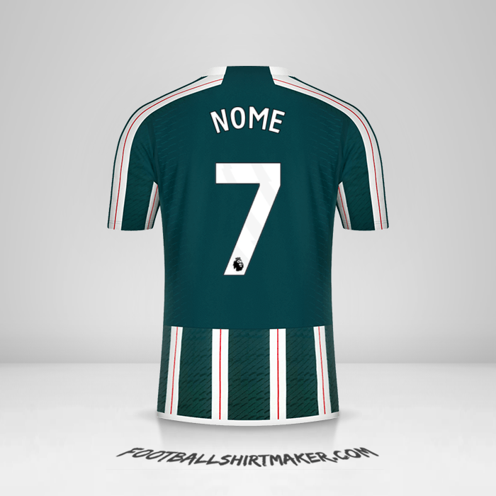 Maglia Manchester United 2023/2024 Seconda -  nome - 7