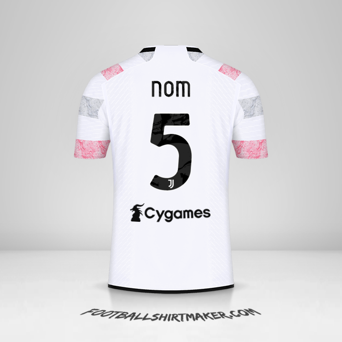 Maillot Juventus FC 2023/2024 Extérieur -  nom - 5