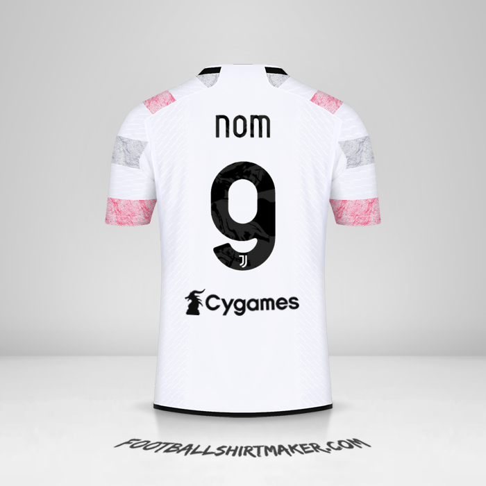 Maillot Juventus FC 2023/2024 Extérieur -  nom - 9