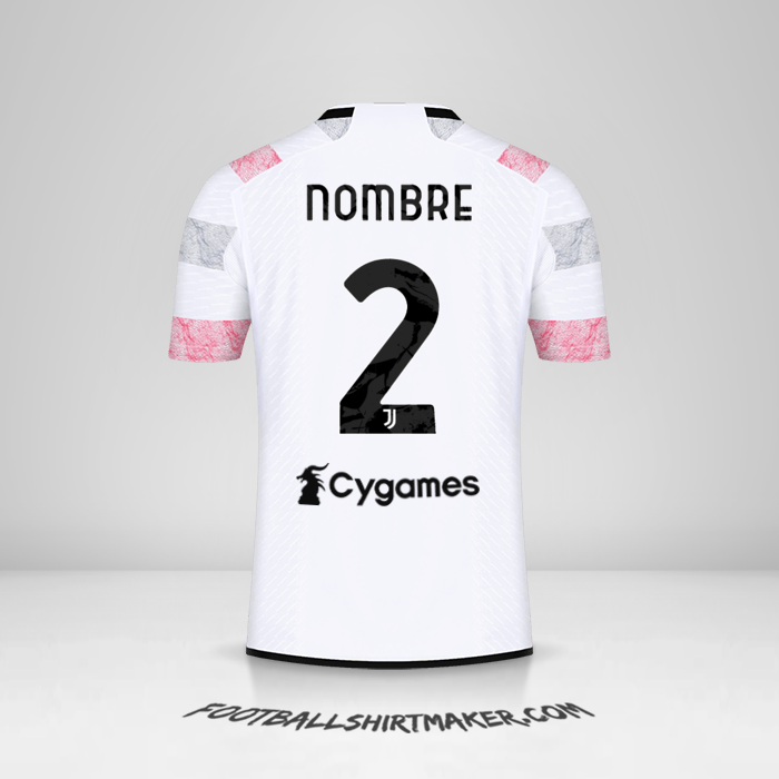 Jersey Juventus FC 2023/2024 Visita -  nombre - 2