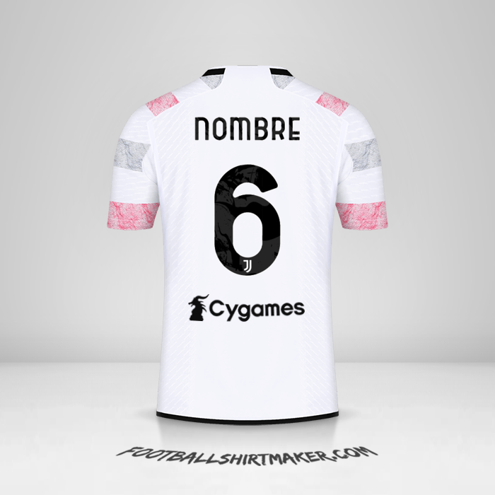 Camiseta Juventus FC 2023/2024 Visita -  nombre - 6