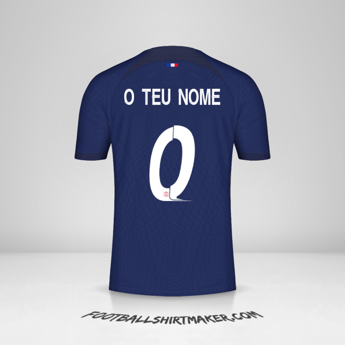 Camisola Paris Saint Germain Cup 2023/2024 -  o teu nome - 0