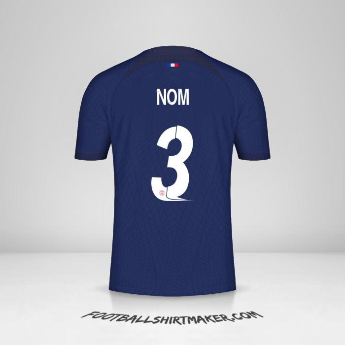 Maillot Paris Saint Germain Cup 2023/2024 -  nom - 3