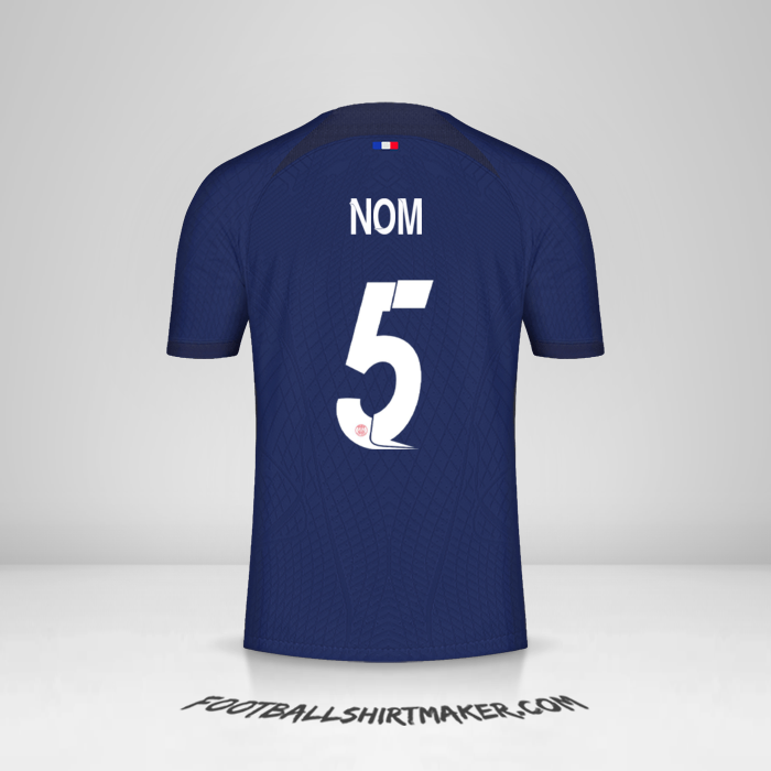 Maillot Paris Saint Germain Cup 2023/2024 -  nom - 5