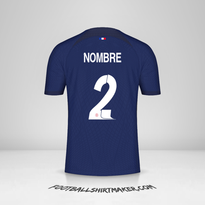 Jersey Paris Saint Germain Cup 2023/2024 -  nombre - 2