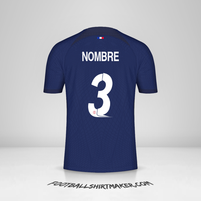 Camiseta Paris Saint Germain Cup 2023/2024 -  nombre - 3