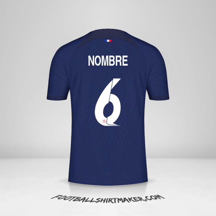 Jersey Paris Saint Germain Cup 2023/2024 -  nombre - 6