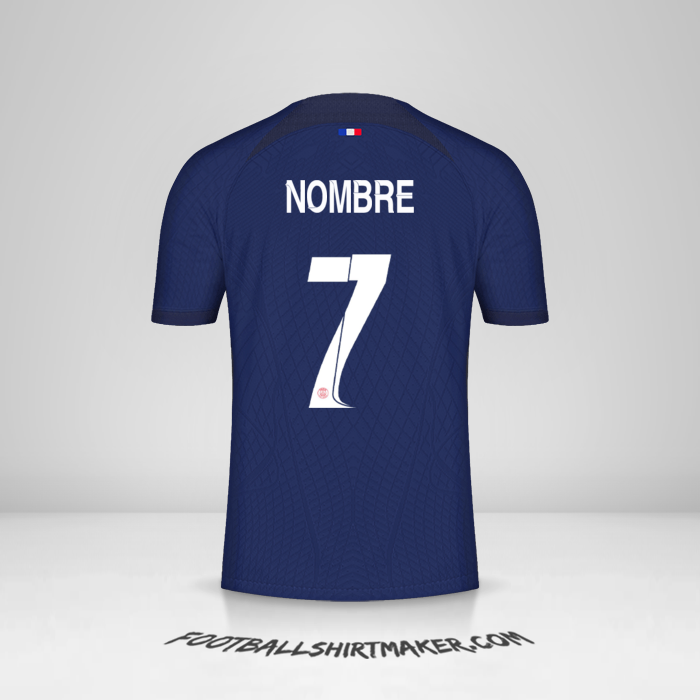 Jersey Paris Saint Germain Cup 2023/2024 -  nombre - 7