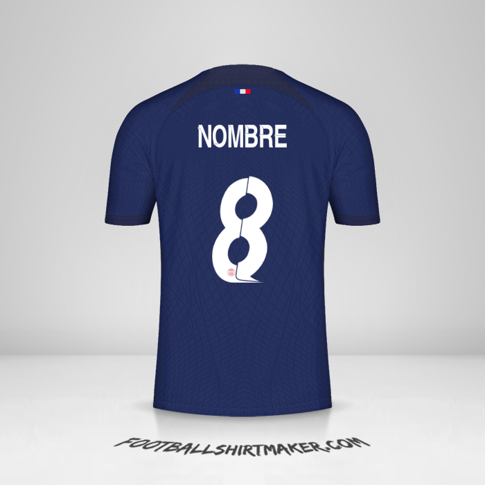 Jersey Paris Saint Germain Cup 2023/2024 -  nombre - 8