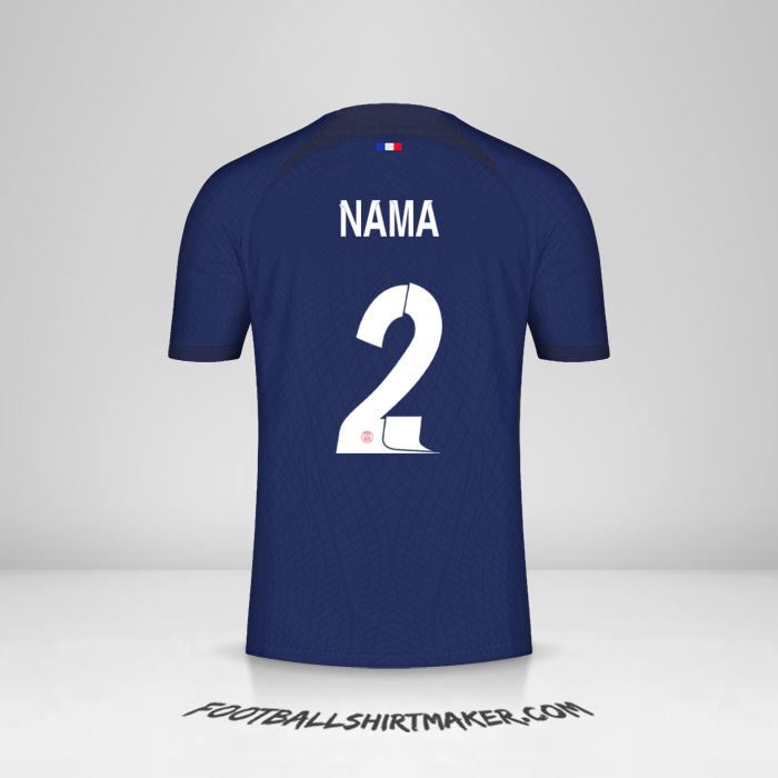 Jersey Paris Saint Germain Cup 2023/2024 -  nama - 2