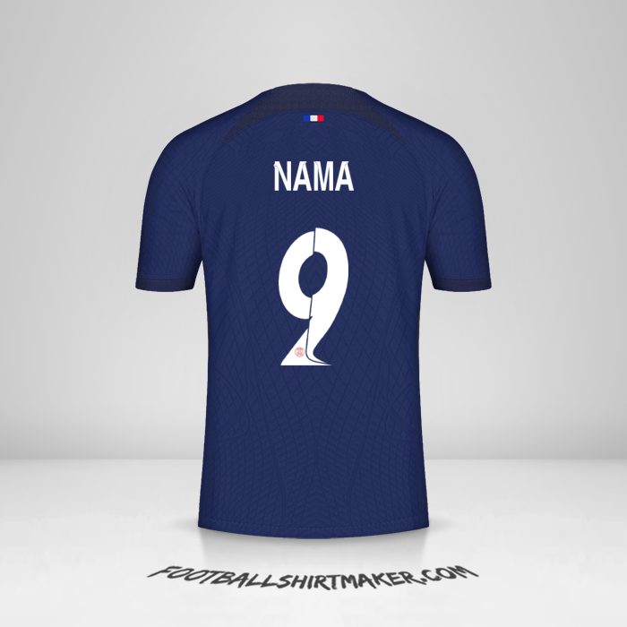 Jersey Paris Saint Germain Cup 2023/2024 -  nama - 9
