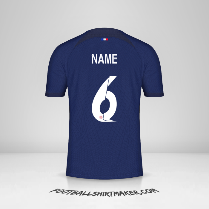 Jersey Paris Saint Germain Cup 2023/2024 -  name - 6