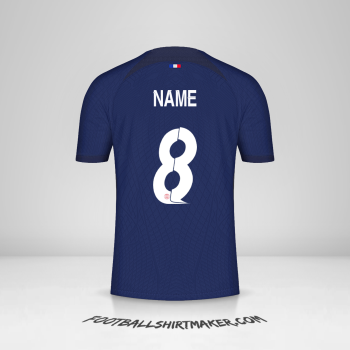 Jersey Paris Saint Germain Cup 2023/2024 -  name - 8