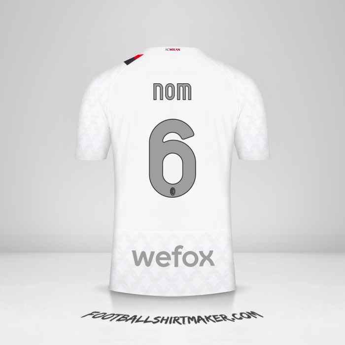 Maillot AC Milan 2023/2024 Extérieur -  nom - 6