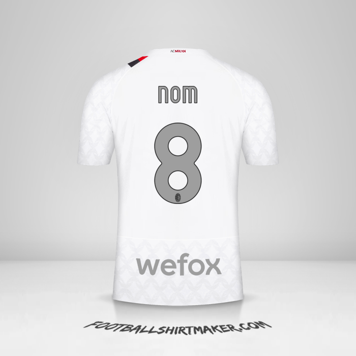 Maillot AC Milan 2023/2024 Extérieur -  nom - 8