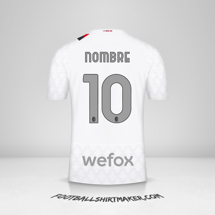 Camiseta AC Milan 2023/2024 Visita -  nombre - 10