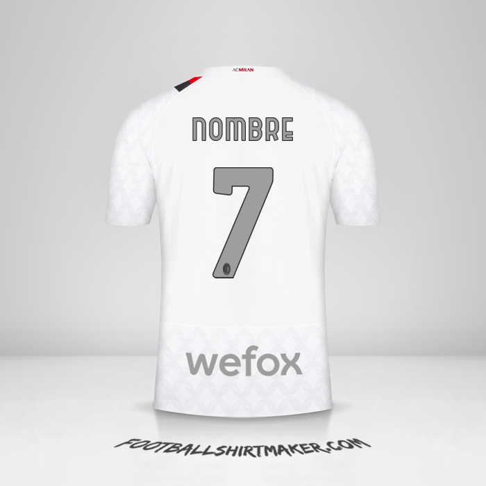 Jersey AC Milan 2023/2024 Visita -  nombre - 7
