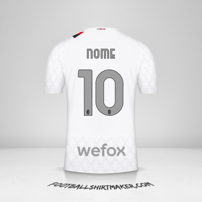 Maglia AC Milan 2023/2024 Seconda -  nome - 10