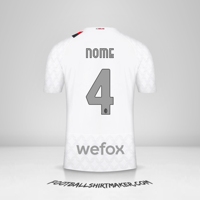 Maglia AC Milan 2023/2024 Seconda -  nome - 4