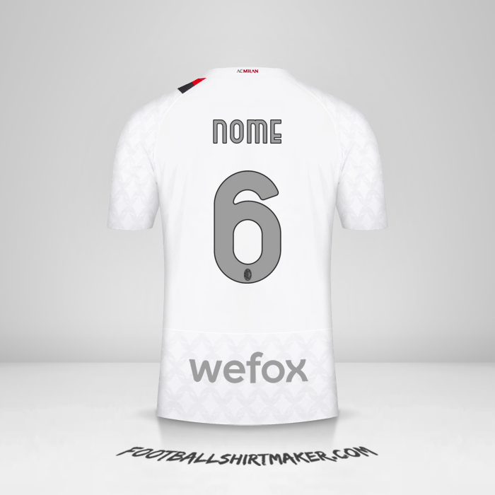 Camisa AC Milan 2023/2024 Alternativa -  nome - 6