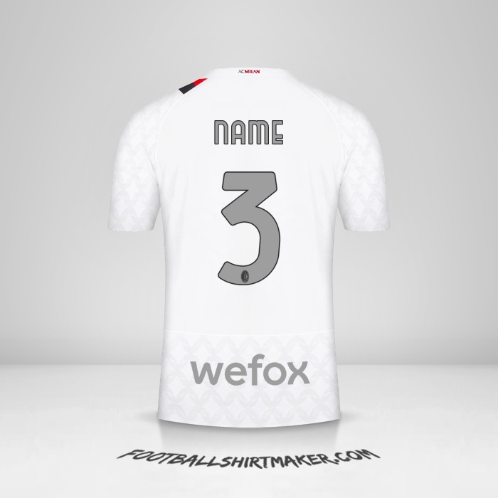 Jersey AC Milan 2023/2024 Away -  name - 3