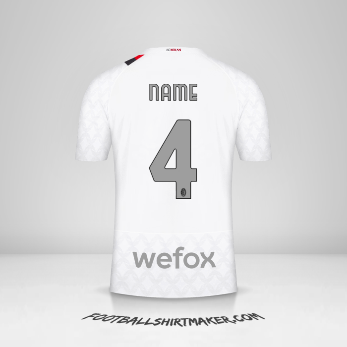 Trikot AC Milan 2023/2024 Auswärts -  name - 4