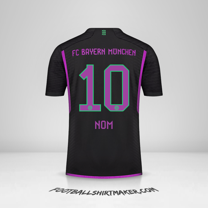 Maillot FC Bayern Munchen 2023/2024 Extérieur -  nom - 10