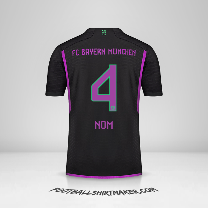 Maillot FC Bayern Munchen 2023/2024 Extérieur -  nom - 4