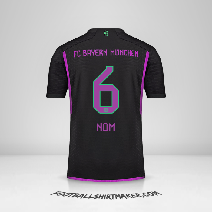 Maillot FC Bayern Munchen 2023/2024 Extérieur -  nom - 6
